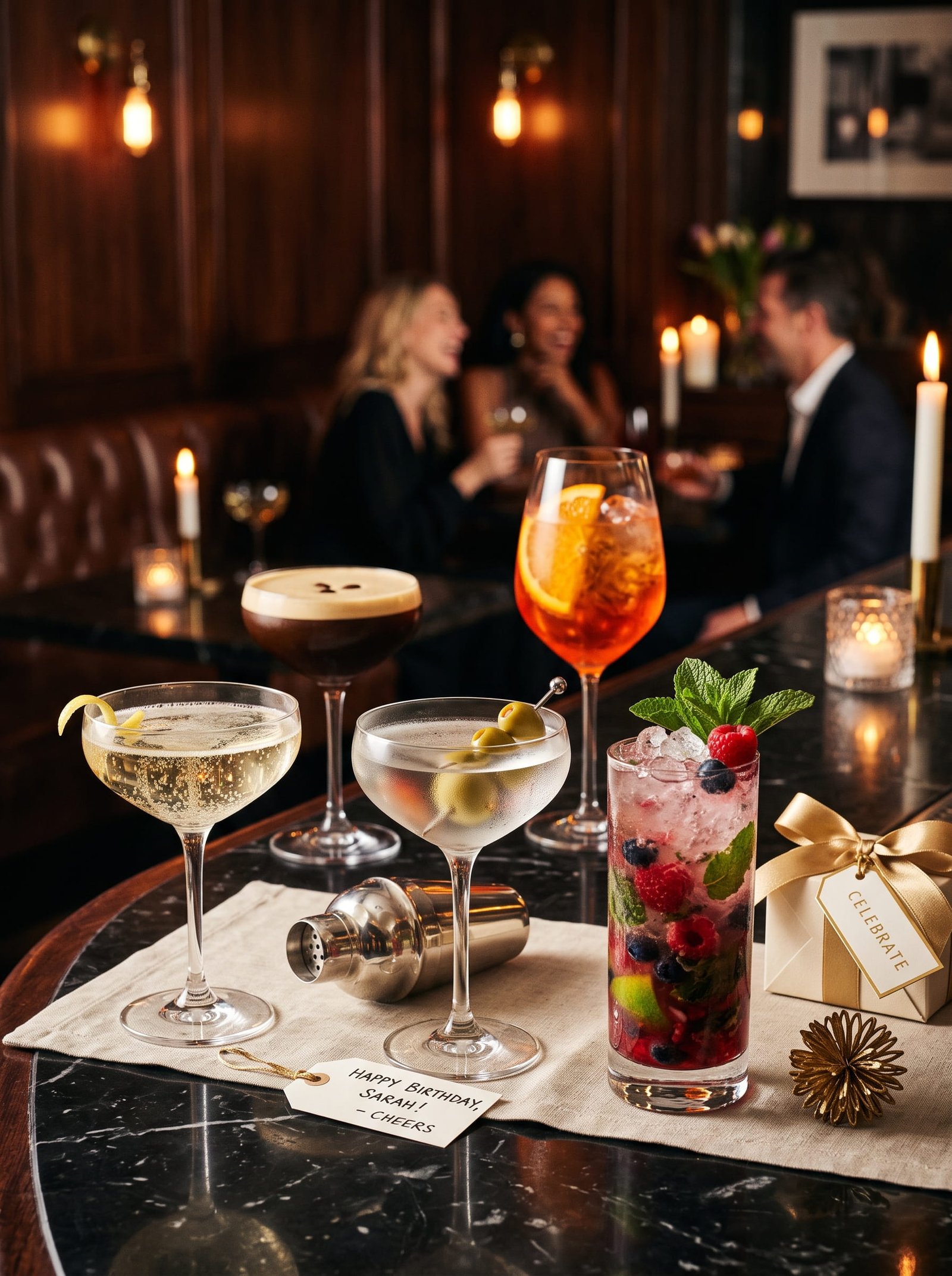 Elegant Cocktails for Adult Birthday Celebrations