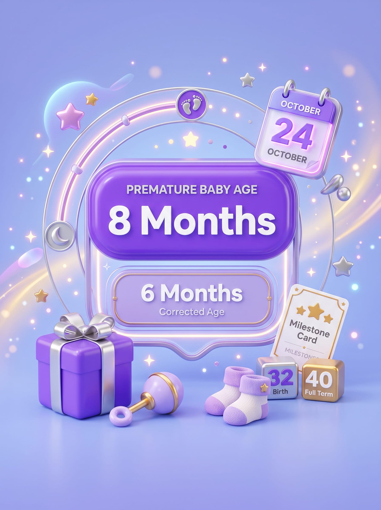 Premature Baby Age Calculator Interface