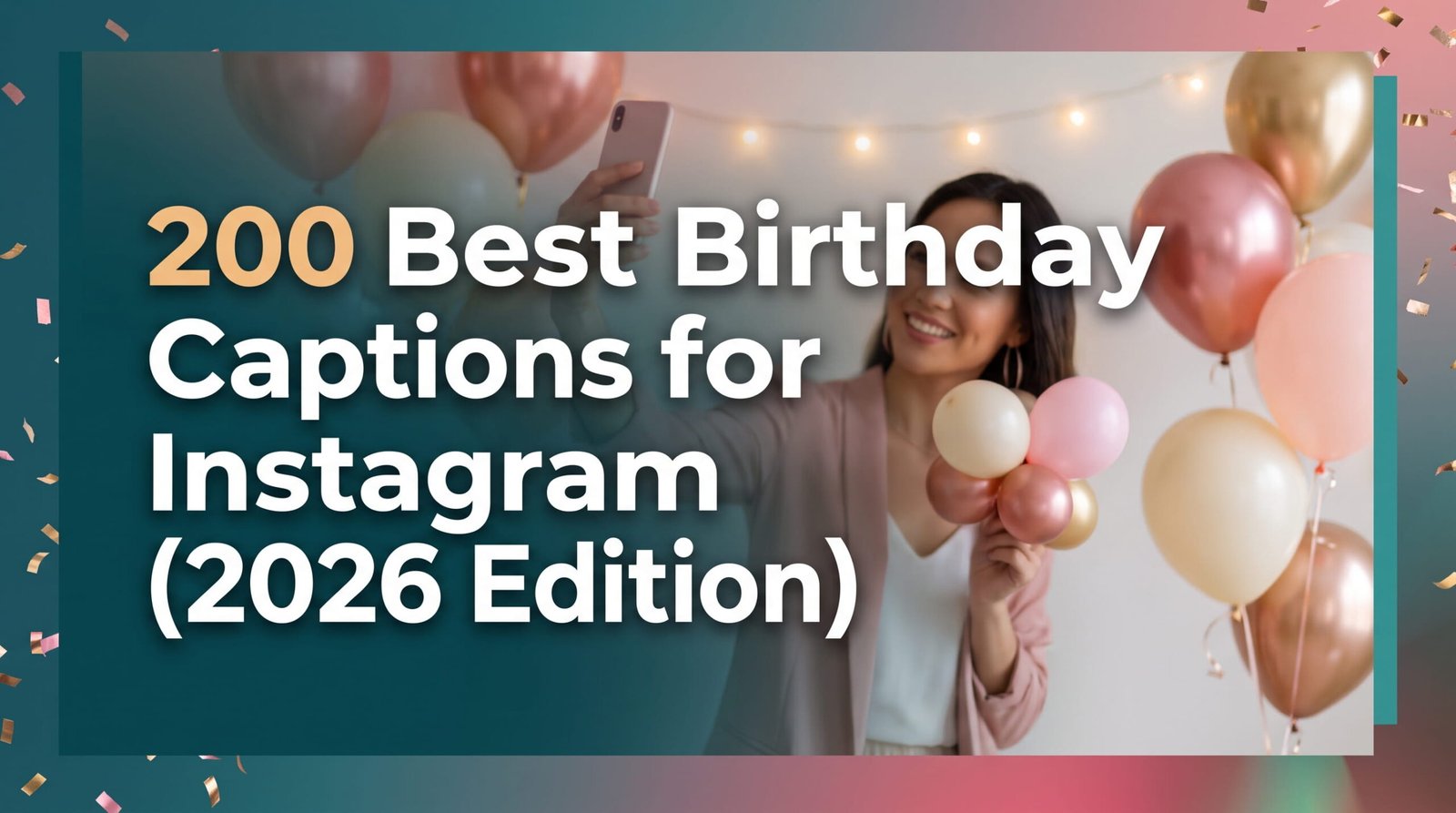 200 Best Birthday Captions for Instagram