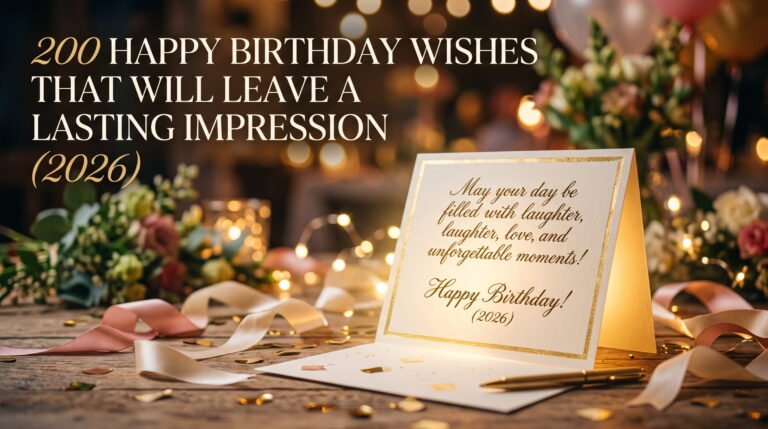 200 Happy Birthday Wishes That Will Leave a Lasting Impression