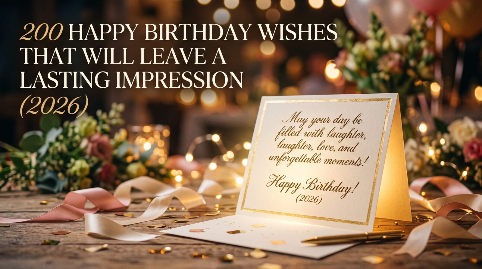 200 Happy Birthday Wishes That Will Leave a Lasting Impression
