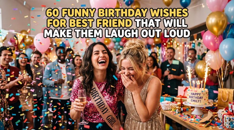 Funny Birthday Wishes for Best Friend